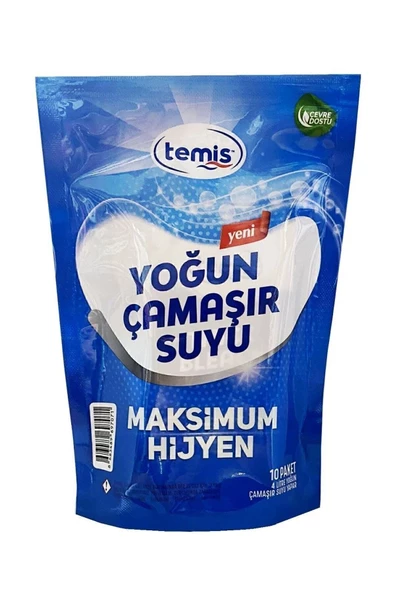 Temis Yoğun Çamaşır Suyu 10 Paket  40Litre - Maksimum Hijyen, Yedek Şişe Hediyeli Konsantre Toz - 5