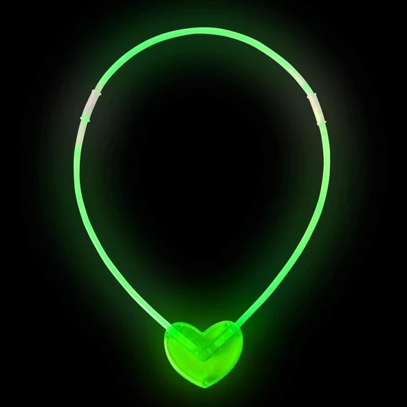 Nessiworld Karanlıkta Yanan Glow Stick Kalp Şekilli Kolye 6 Renk 6 Adet - 9
