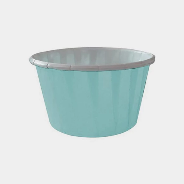 Dolphin Muffin Kağıt Karton Pastel Mavi Cupcake Kek Kalıbı Kapsülü Kabı - 50 Adetlik 1 Paket - Resim 2