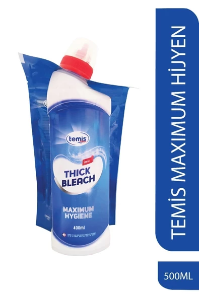 Temis Yoğun Çamaşır Suyu 10 Paket  40Litre - Maksimum Hijyen, Yedek Şişe Hediyeli Konsantre Toz - 4