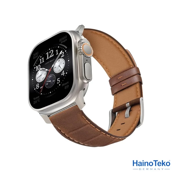 Haino Teko Watch Ultra 2 Amoled Ekran WaterProof 3 Kordonlu Akıllı Saat 1Gb Hafıza Titanyum Gümüş - 3