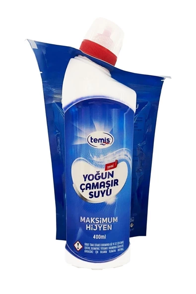 Temis Yoğun Çamaşır Suyu 10 Paket  40Litre - Maksimum Hijyen, Yedek Şişe Hediyeli Konsantre Toz - 8