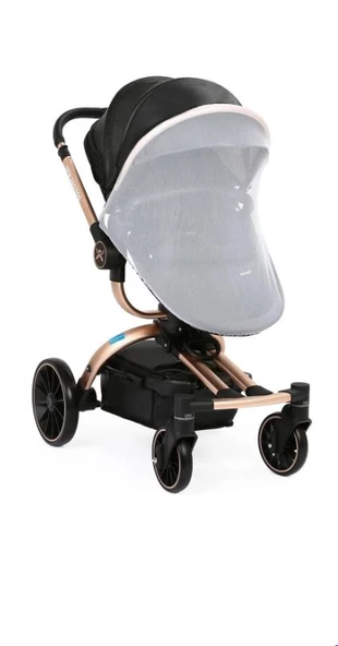 Yoyko Spin 360 Derece Dönebilen Bebek Arabası Siyah Rose Kasa - 6