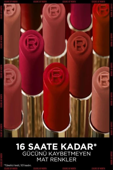 Loreal ParisColor Riche Colors Of Worth Intense Volume Matte Ruj - 100 Pink Worth It - 5