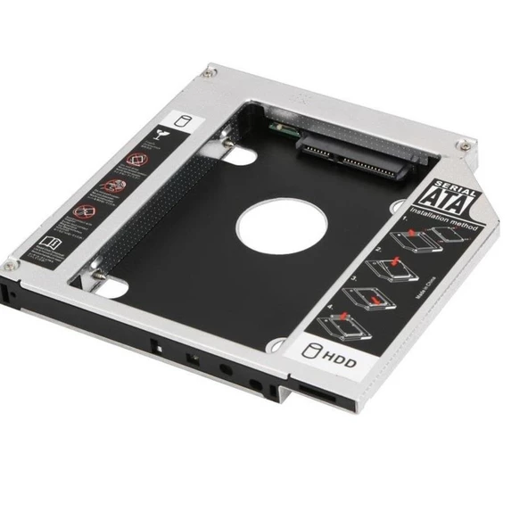 4716 9.5mm Sata Hdd Harddisk Caddy Kızak Kutu Laptop Ssd Notebook İkinci Hdd Takma - 2