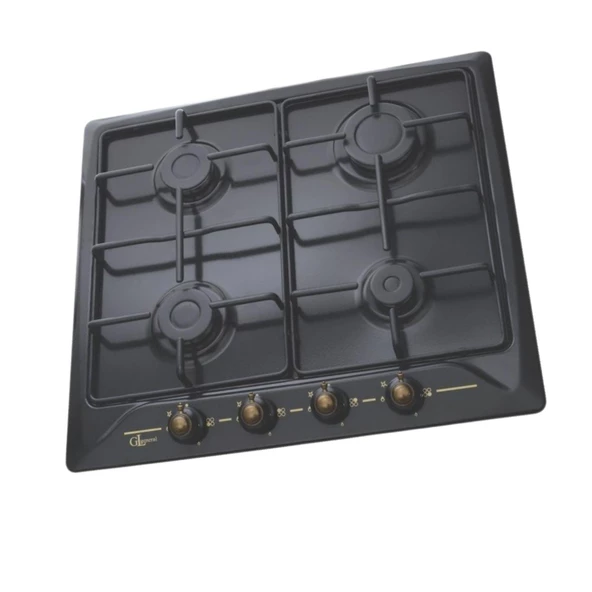 GL General GLO 022SARS Rustik 60 cm Siyah Emaye Ankastre Ocak