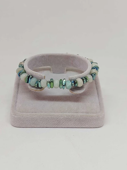 Amazonit Taşı Tasarım Bileklik (55872) - 2