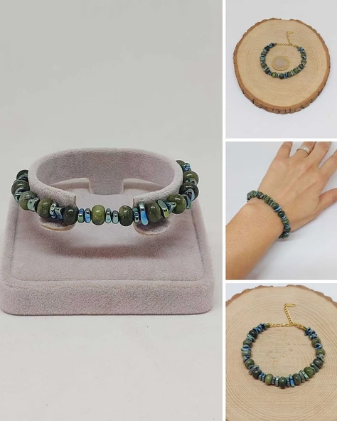 Yeşim Taşı Tasarım Bileklik (55882) ürün görseli