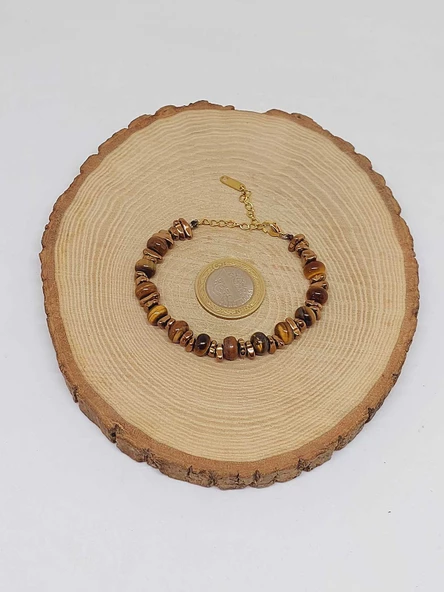 Kaplangözü Taşı Tasarım Bileklik (55888) - 5