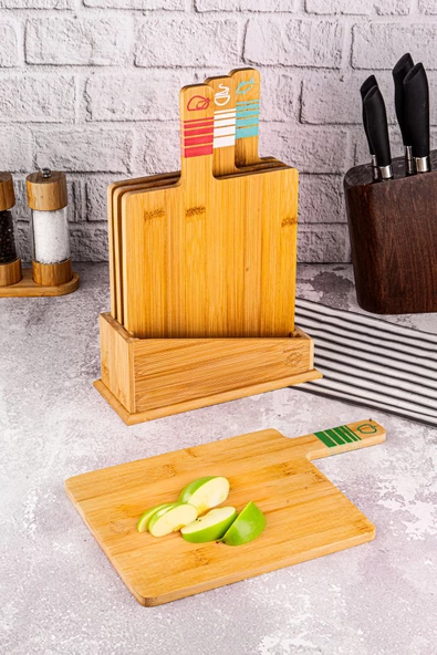 Bambum  Tapenade Plus - 4'lü Kesme Tahtası - 6