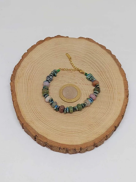 Akik Taşı Tasarım Bileklik (55876) - Resim 5