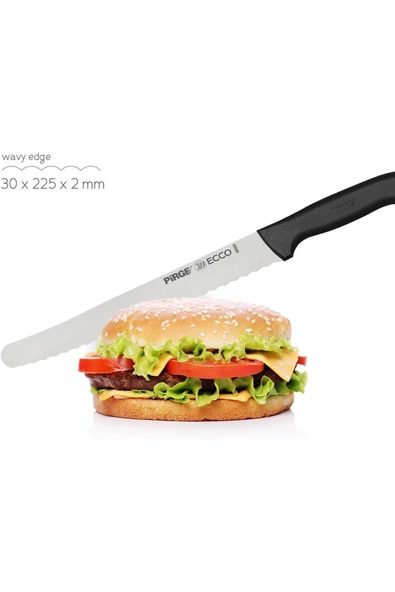 PİRGE  Ekmek Bıçağı Geniş Pro 22,5 Cm - 38009 - 3