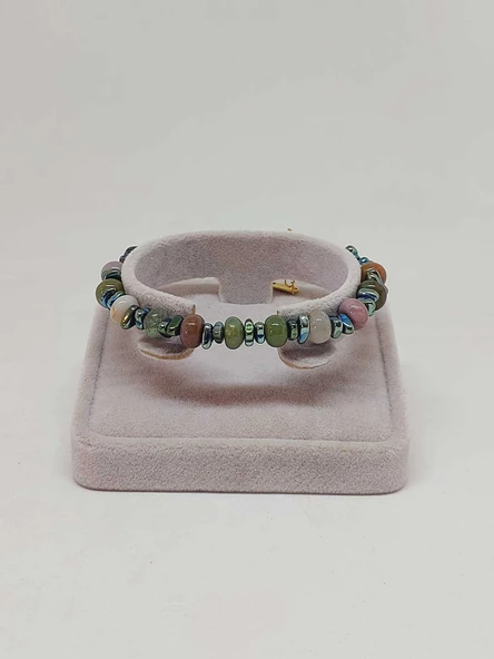 Akik Taşı Tasarım Bileklik (55876) - Resim 2