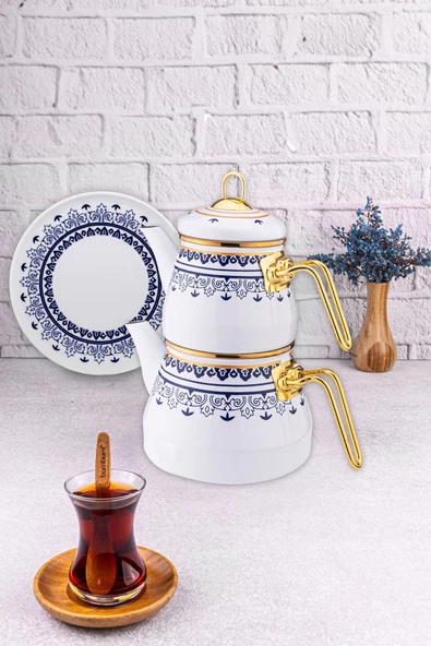 Bambum Lara - Desenli Çaydanlık Takımı Maku