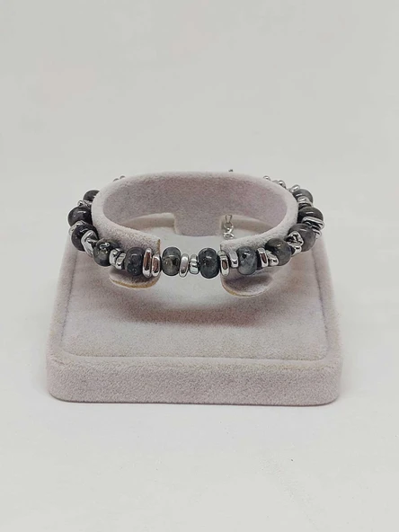 Spektrolit Taşı Tasarım Bileklik (55884) - Resim 2