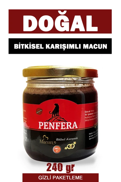 PENFERA BİTKİSEL KARIŞIMLI MACUN 240 1 KUTU  ENERJİ GÜÇ KUVVET