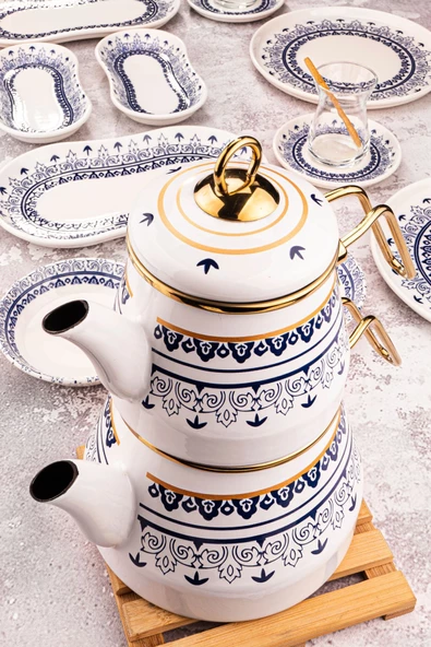 Bambum Lara - Desenli Çaydanlık Takımı Maku - 2