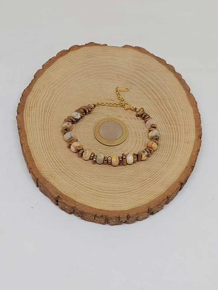 Jasper Taşı Tasarım Bileklik (55880) - 5