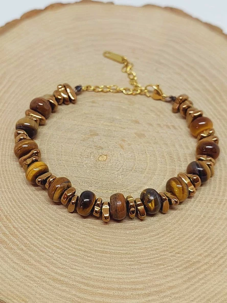 Kaplangözü Taşı Tasarım Bileklik (55888) - 4