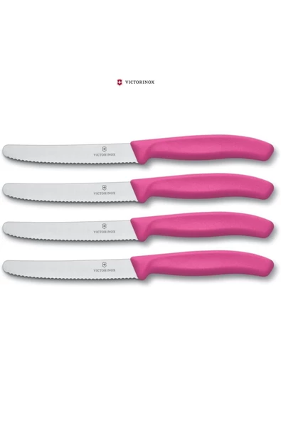 Victorinox  Pembe Büyük Bıçak ve Soyacak Seti