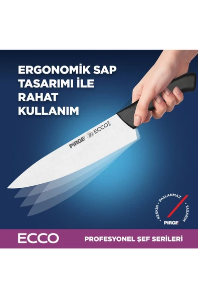 PİRGE  Ecco Çantalı 5'li Bıçak Seti 38402 - 4