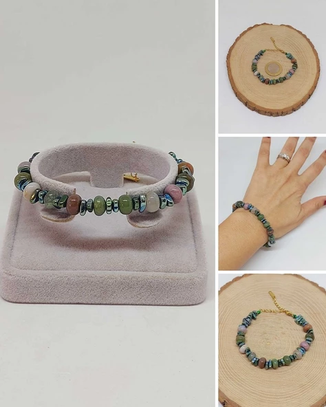 Akik Taşı Tasarım Bileklik (55876) ürün görseli