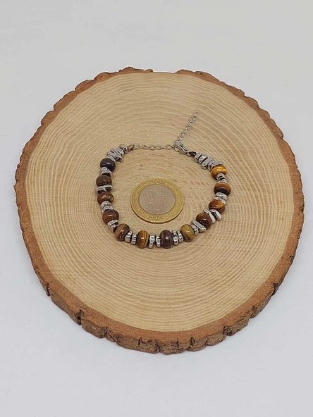 Kaplangözü Taşı Tasarım Bileklik (55874) - Resim 5