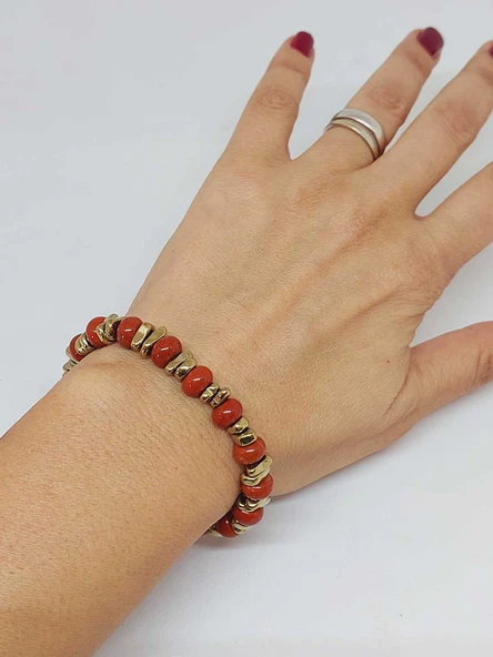 Jasper Taşı Tasarım Bileklik (55878) - Resim 3