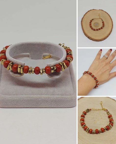 Jasper Taşı Tasarım Bileklik (55878) ürün görseli