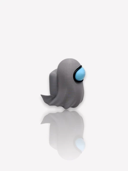 Among Us Ghost Oyuncak tek parça gövde, kaliteli baskı 6 cm - 4