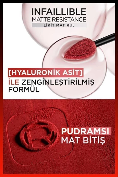 Loreal Paris Infaillible Matte Resistance Likit Mat Ruj - 105 Breakfast In Bed - 4
