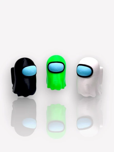Among Us Ghost Oyuncak tek parça gövde, kaliteli baskı 6 cm - 2