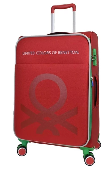 Benetton Trolley Valiz Kırmızı Orta Boy 14BNT2200-02-KR - 8