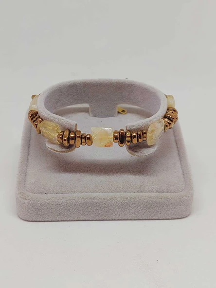 Sitrin Taşı Tasarım Bileklik (55912) - Resim 2