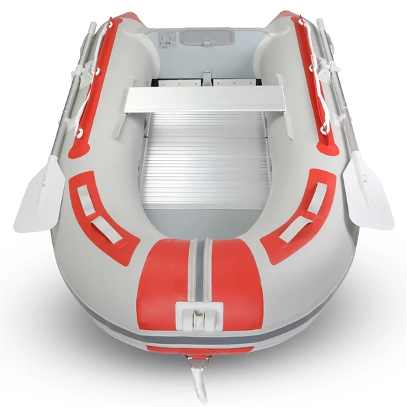 Fishika 240cm Kırmızı Alüminyum Taban Omurgalı Şişme Bot - Resim 4