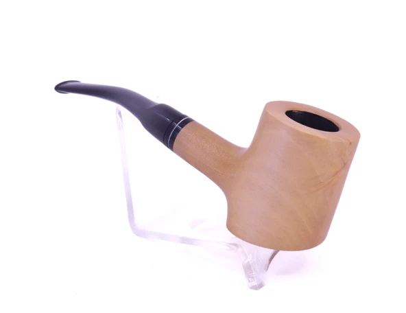 Pipsan Poker Siyah Bilezik 9mm Filtreli Çift Ağızlıklı Pipo - Naturel - 4