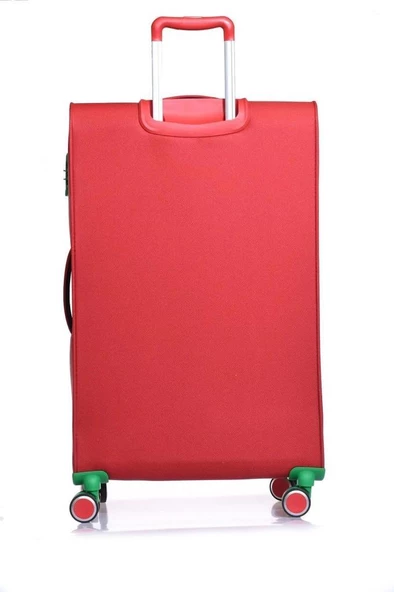 Benetton Trolley Valiz Kırmızı Orta Boy 14BNT2200-02-KR - 3