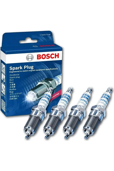 Bosch 4 Adet Çift Iridyum Buji Honda Cıvıc Ateşleme Bujisi Iridyum Sılzkr7c11s 12/16 (-0242135559)
