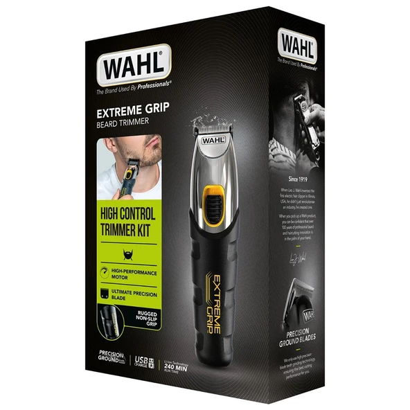 Wahl 9398 Extreme Grip Beard 12 Kılavuz Taraklı Şarjlı Sakal Kesme Makinesi 09893-0440 - 11