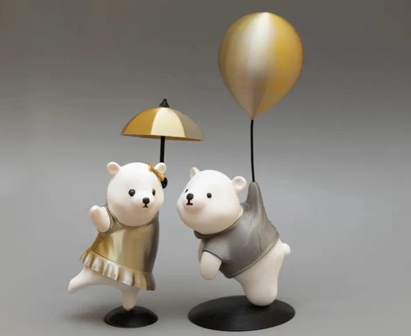 Sevimli Dekoratif Ayı Çifti