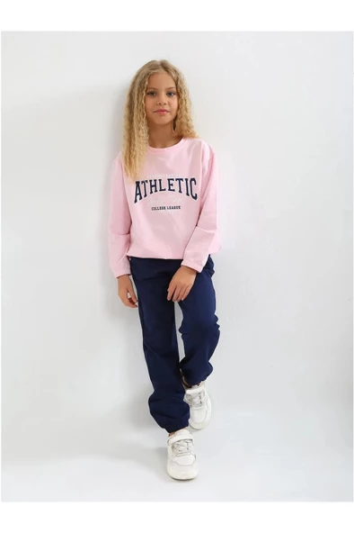 Kız  Baskılı 6-9 Yaş 2 İp Eşofman Takım - 2