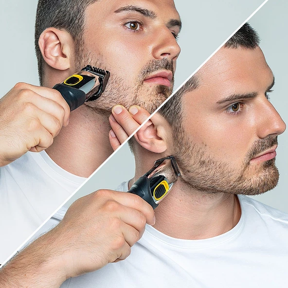 Wahl 9398 Extreme Grip Beard 12 Kılavuz Taraklı Şarjlı Sakal Kesme Makinesi 09893-0440 - 9