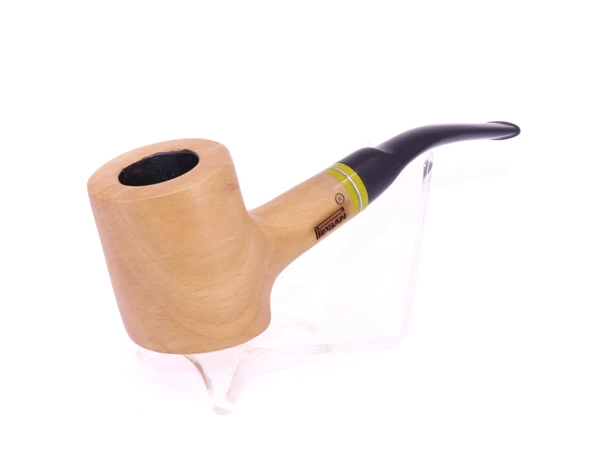 Pipsan Poker Sarı Bilezik 9mm Filtreli Çift Ağızlıklı Pipo - Naturel - 2