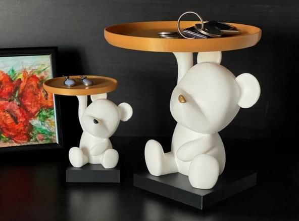 Ayıcık Tasarımlı Çok Amaçlı Dekoratif Stand Küçük Boy - 3