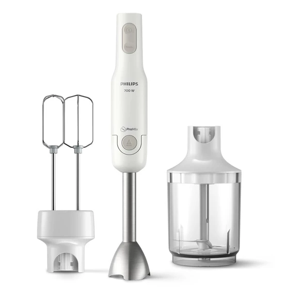 Philips Daily Collection ProMix Dayanıklı El Blenderi Beyaz Renk HR2546/00
