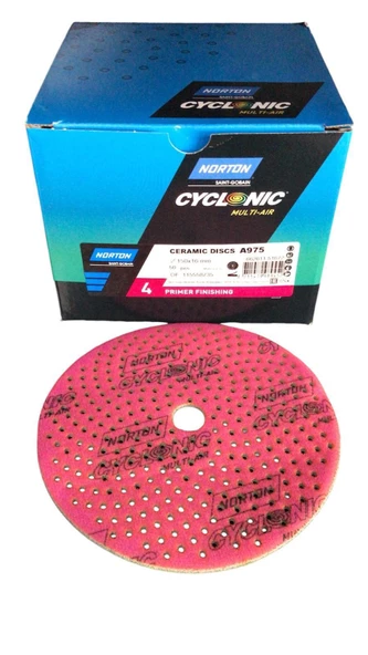 NORTON CYCLONİC FUSYA 4 150MM DAİRE ZIMPARA A975  1ADET
