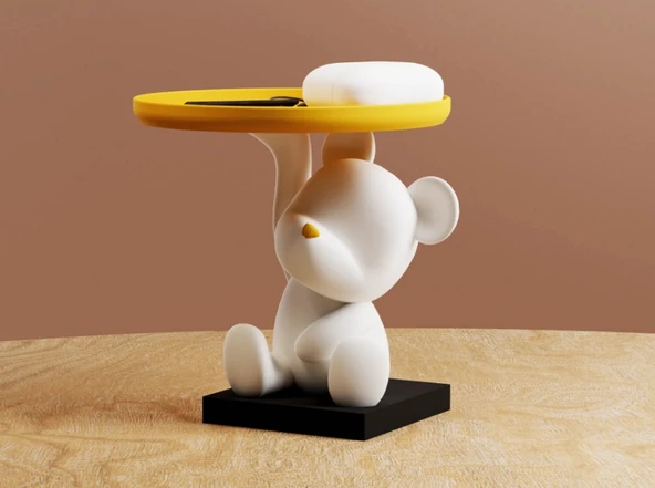 Ayıcık Tasarımlı Çok Amaçlı Dekoratif Stand Küçük Boy - 2