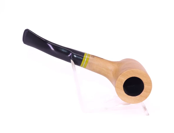 Pipsan Poker Sarı Bilezik 9mm Filtreli Çift Ağızlıklı Pipo - Naturel - 3