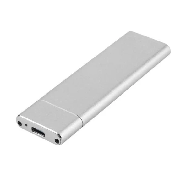 M.2 Sata SSD Ngff To Type C USB 3.0 B-Key Mini Çevirici Adaptör Harici Harddisk Kutusu - 4