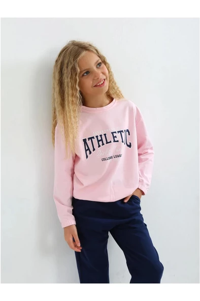 Kız  Baskılı 6-9 Yaş 2 İp Eşofman Takım - 3